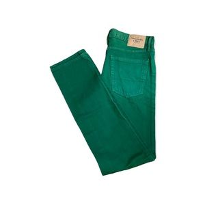 Abercrombie & Fitch Men’s New York green skinny jeans Size 32/34